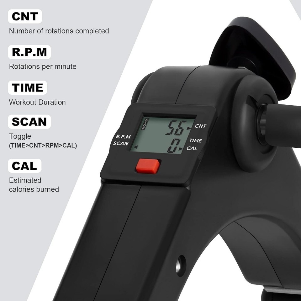 Portable Under Desk Bike with LCD Display - Ideal for Home & Office Fitness Item image 5