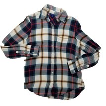 Aeropostale Button Up Long Sleeve Casual Flannel Shirt Womens S Blue Red... - $15.19