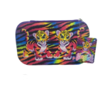 8&quot; NEW W TAG LISA FRANK FORREST TIGER SOFT ZIPPERED STORAGE CASE / POUCH... - $33.25
