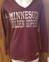 Colosseum Minnesota Golden Gophers Womens Small Long Sleeve T-shirt Slim... - £11.59 GBP