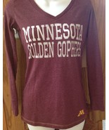 Colosseum Minnesota Golden Gophers Womens Small Long Sleeve T-shirt Slim... - £11.61 GBP