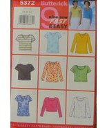 Butterick Nine Sew Fast &amp; Easy Tops Pattern Size 14-18 NEW - £6.57 GBP