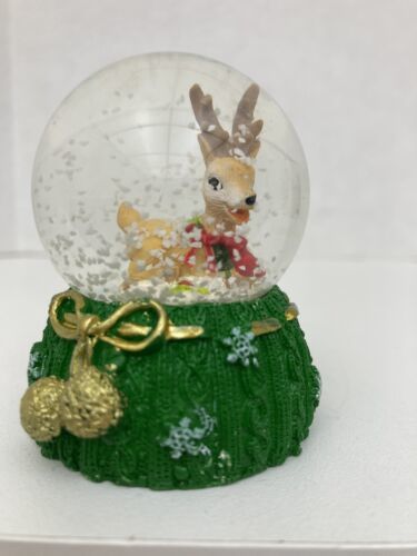 Christmas Reindeer Mini Snow Water Globe - $7.91