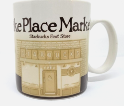 2011 STARBUCKS Coffee Cup Mug PIKE PLACE MARKET Seattle Washington 1st S... - £14.38 GBP