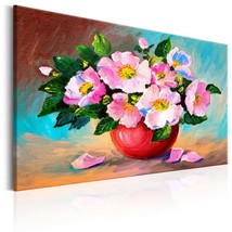 Tiptophomedecor Stretched Canvas Floral Art - Spring Bunch - Stretched &amp; Framed  - £63.92 GBP+