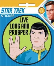 Star Trek Classic Spock Live Long and Prosper Peel Off Sticker Decal NEW... - £3.13 GBP