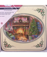 Pimpernel Christmas Coasters NEW Set 6 Sealed Fireside Cork Back English - €25,45 EUR