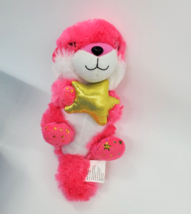 Peek A Boo Toys Otter Pink Glitter w Gold Star Plush 8&quot; Stuffed Animal T... - $12.99