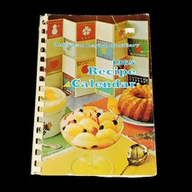 American Legion Auxiliary Vintage 1965 Recipe Calendar Spiral Cook Book MCM - £13.92 GBP
