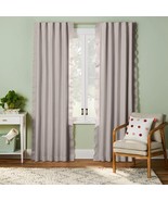 84in Blackout Pleated Side Ruffle Sheer Overlay Panel Gray - Pillowfort - $13.85