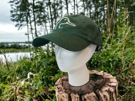 Ducks Unlimited Canvas Hunting Hat Cap Green Official Adjustable Size Me... - $27.23