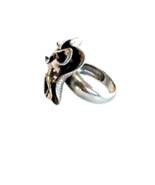 SILPADA Oxidized Sterling Silver Blooming Flower Ring Size 6 R1809 - Pre... - $45.95