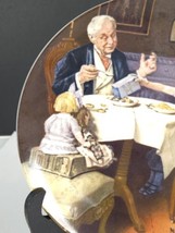 NORMAN ROCKWELL &quot;THE GOURMET&quot; PLATE BY KNOWLES, 8.5&quot;D, 1985 - £4.75 GBP