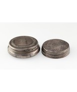 Argent Antique Miniature Compact Et Plateau - $1,997.81 MXN