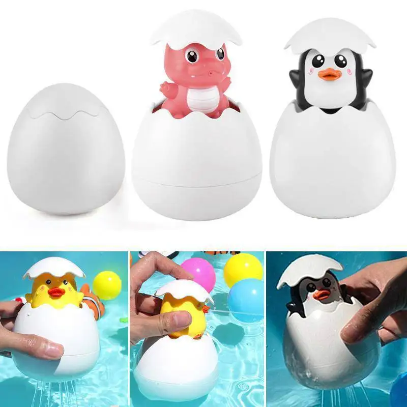 Kids Bathtub Spray Toy Penguin Egg Hatching Toy Easter Egg Hatching Swimming - £10.24 GBP