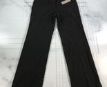 Emerson Rose Pants Womens 8 Black Straight Wide Leg Baggy Stretch Flat F... - $27.80