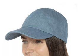 Macy’s Jenni Denim Blue Jean Washed Baseball Hat Dad Cap One Size NEW - £8.82 GBP