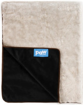 Paw PupProtector Cool Comfort Waterproof Throw Blanket White with Brown Accents  - £61.39 GBP