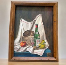 Evelyn EVIE McGibson Original Signed Oil Painting, European Still Life 1971 - £38.82 GBP