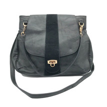 Moda Luxe Shoulder Crossbody Handbag Leather Black - £15.19 GBP