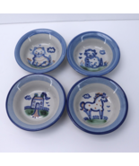 LOT OF 4 M A Hadley Hand Painted Assorted Berry Bowl Stoneware Ceramic L... - £62.32 GBP