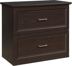 Osp Home Furnishings Jefferson 2-Drawer File Cabinet With Euro-Style, Es... - £147.06 GBP