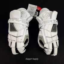 Maverik Mens M5 Lacrosse 12in Gloves - 3003090M New Medium White - $93.95