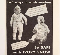 1934 Ivory Snow Laundry Detergen Advertisement Ephemera  - £15.76 GBP