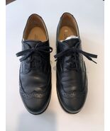 Comme des Garcons  Black Leather Dot Wingtip Shoes US W size 10 Japan - $319.77 CAD