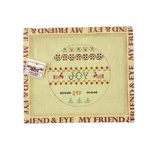 My Friend & Eye Needlepoint Canvas JOY Christmas Ornament  7" x 6"  Vint... - $24.69 My Friend & Eye Needlepoint Canvas JOY Christmas Ornament  7" x 6"  Vint... - $24.69