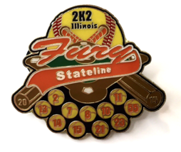 2K2 Illinois Fury Stateline Fastpitch Softball Enamel Lapel Pin - $12.00