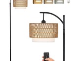Arc Floor Lamp For Living Room With 3 Color Temperatures, Farmhouse Floo... - £94.83 GBP