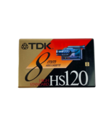 TDK 8mm High Standard HS120 Video Cassette P6-120HS NEW SEALED - $11.64 CAD
