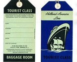 Holland America Line Tourist Class Baggage Room &amp; Stateroom Unused Tags ... - $37.62