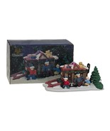 Vintage Holiday Expressions Christmas Village Train Station Porcelain Fi... - $230.10 MXN