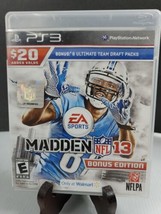  Madden NFL 13 Bonus Edition (PS3 Playstation 3, 2012) CIB Tested - £7.90 GBP