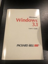 Vintage Microsoft Windows 3.1 User&#39;s Guide Packard Bell PC Book - £9.34 GBP