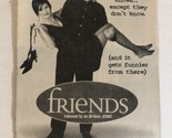 Friends Tv Series Print Ad Vintage Courtney Cox Matthew Perry TPA2 - £4.66 GBP