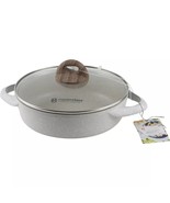 Masterclass Premium Cookware Collection 9.5&quot; Low Casserole Pan Pot Lid 2... - $74.25