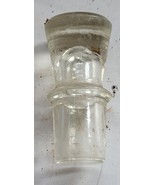 Vintage Clear Hollow Glass Bottle Replacement Stopper Top ONLY #66 - $352.39 MXN