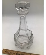 Vintage  Glass Decanter Art Deco Clear Cut - €16,98 EUR