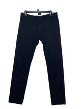 J.Crew Men Pants Stretch Slim Straight Fit Chino Mid-Rise Black Size 32x34 - £15.63 GBP