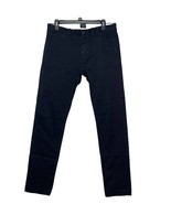 J.Crew Men Pants Stretch Slim Straight Fit Chino Mid-Rise Black Size 32x34 - £15.79 GBP