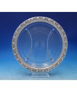 Floral by Webster Sterling Silver Cut Crystal Hors D&#39;Oeuvre Plate (#6833-2) - €264,22 EUR
