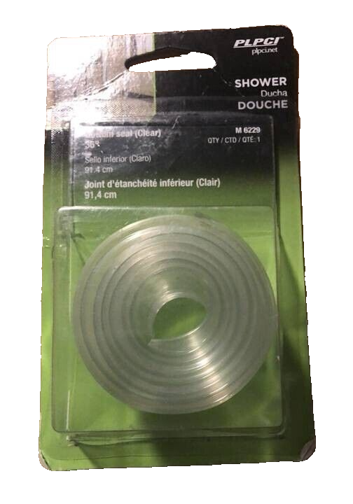 Prime-Line M 6229 Shower Door Sweep 1.44&quot; H X 0.09&quot; W Clear Frameless - $7.92
