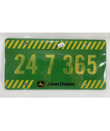 John Deere License Plate 24 7 365 - Farming Legend Green Ridged Plastic ... - $9.90