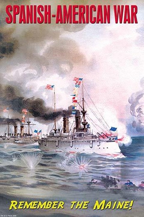 Primary image for Spanish American War by Wilbur Pierce - Art Print