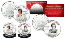 Princess Diana 1997-2017 20th Anniversary Royal Canadian Mint 2-Coin Set - £11.23 GBP