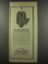 1956 Brooks Brothers Clothing Ad - Our Casual and Country suits of fine Dacron  - $18.49