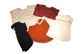 Maurices Women&#39;s Size Medium M Blouse Top Shirts Lot of 5 Tan Brick Gray... - $27.00